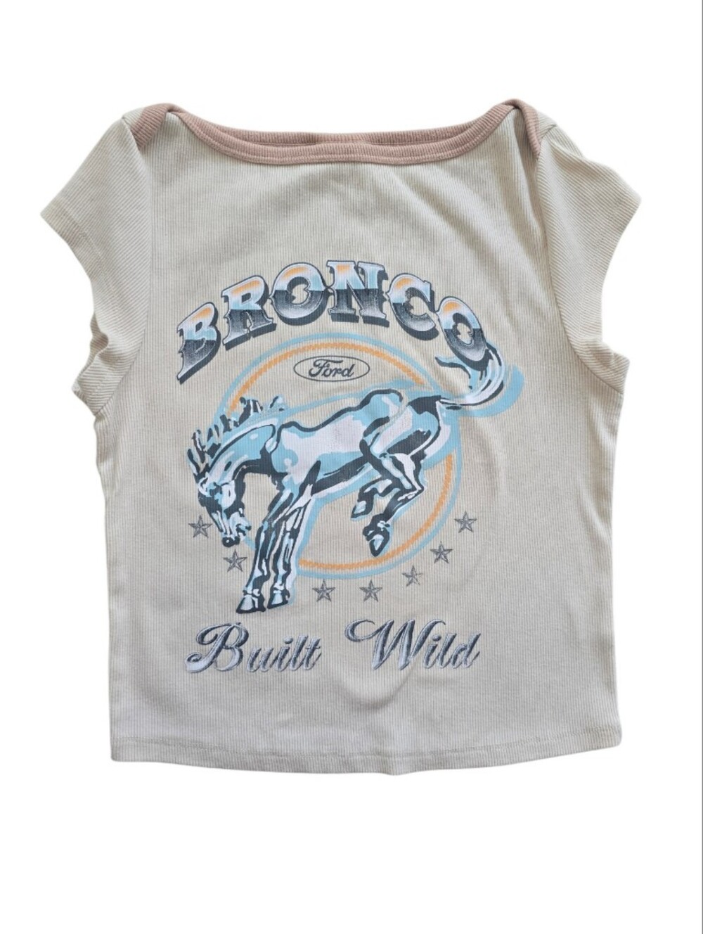 Grayson Threads Women's Ford Bronco Babydoll Tee, Size XS